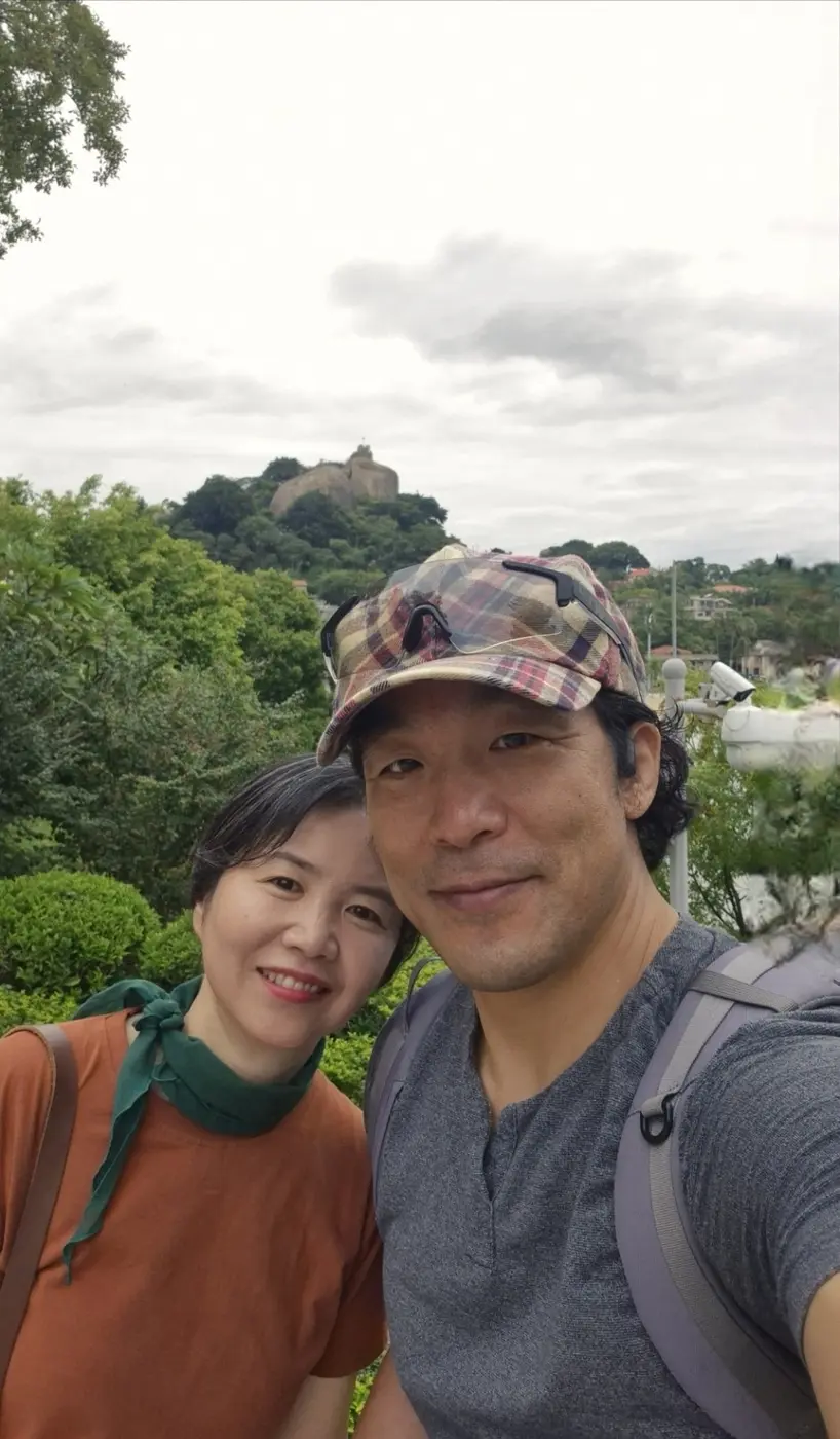 여행지에서 함께한 장대은 목사 부부